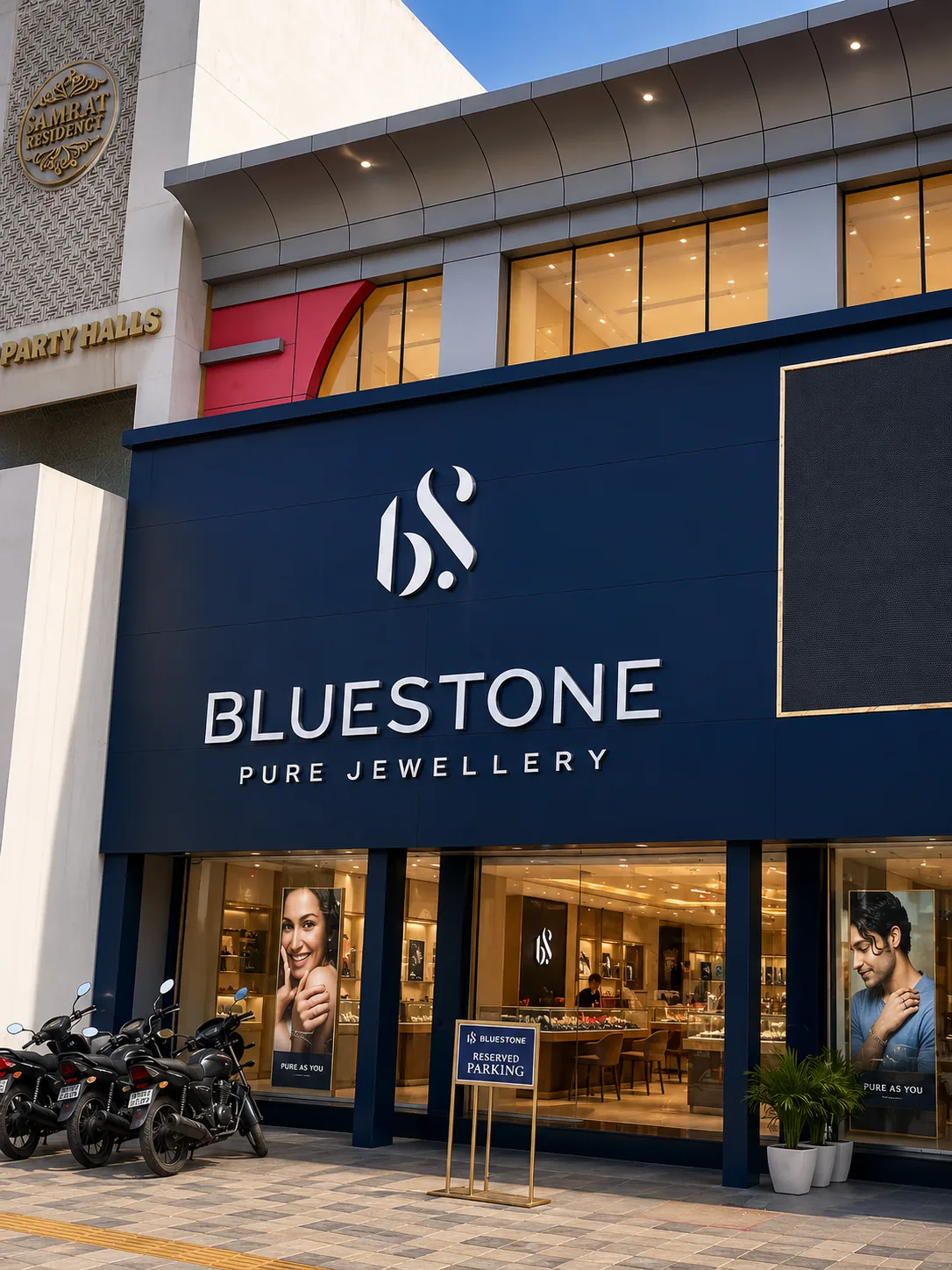 Bluestone completed retail showroom project in Meerut
